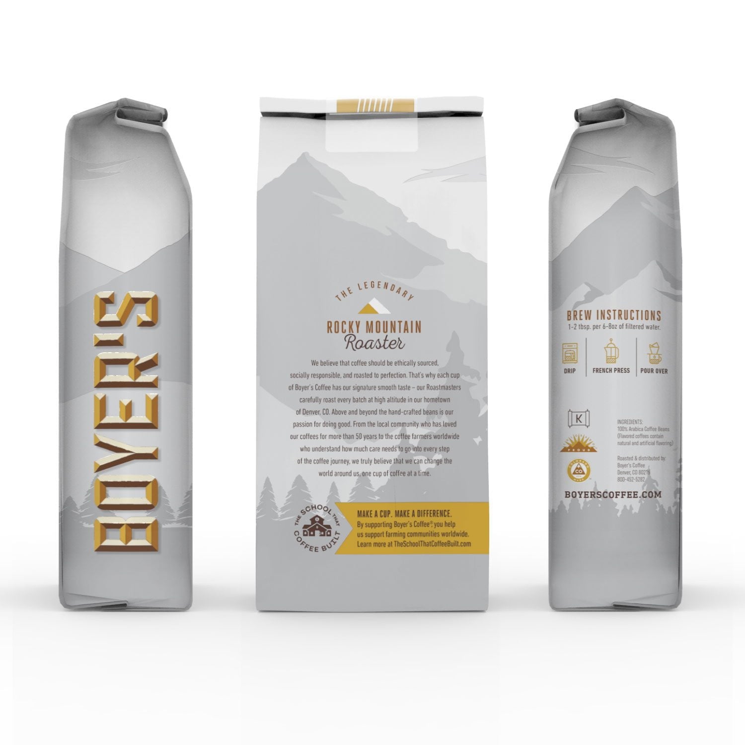 보이어스 커피 버터스카치 토피 라이트 로스트 홀빈 36 oz – 달콤한 버터 토피 향의 부드러운 라이트 로스트