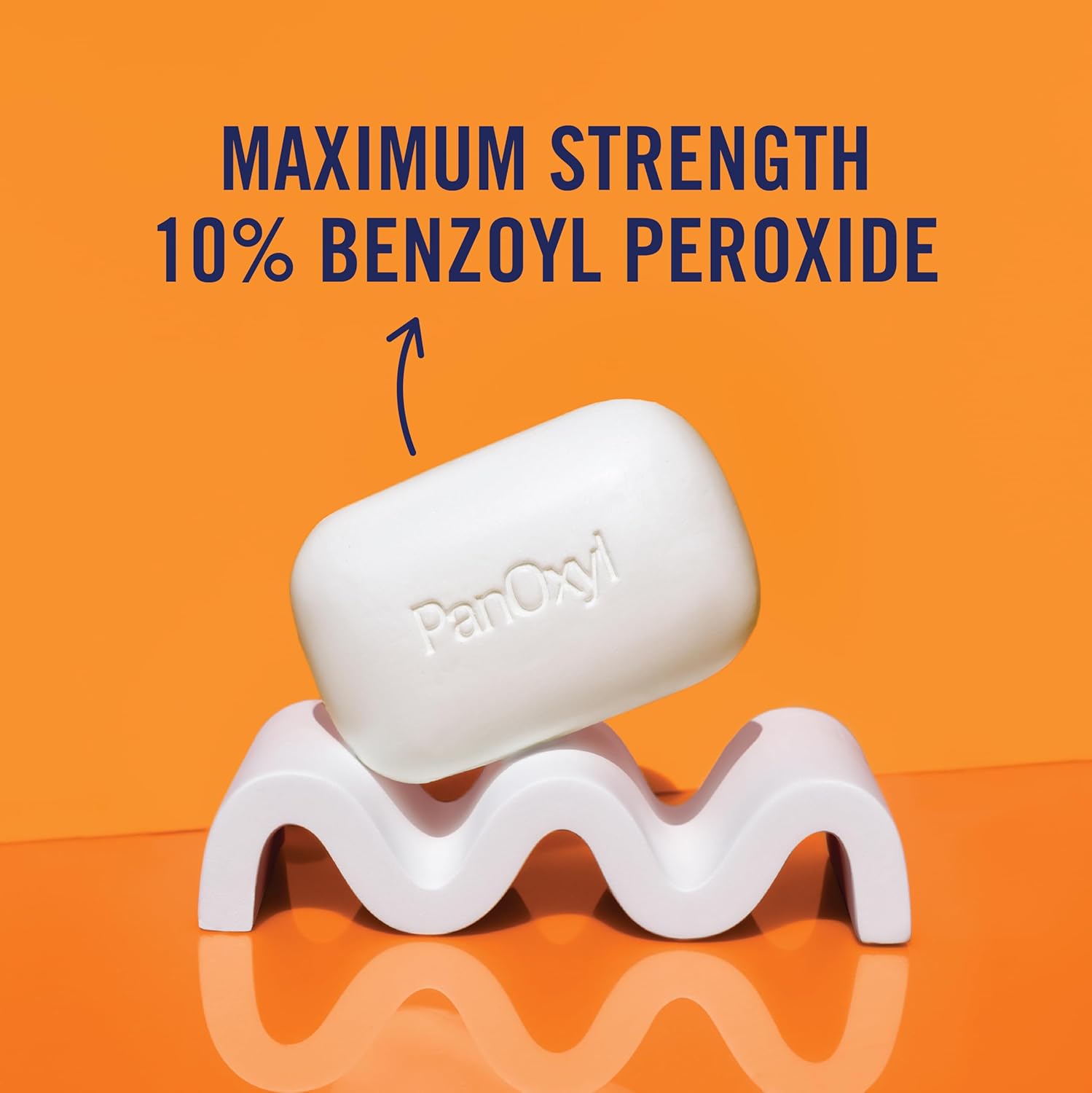 PanOxyl ニキビ治療バー（過酸化ベンゾイル10%配合）、顔、胸、背中用最強ニキビ治療バー、石鹸不使用ボディウォッシュ、ニキビ、白ニキビ、黒ニキビをケア、pHバランス調整済み、ヴィーガン、4オンス