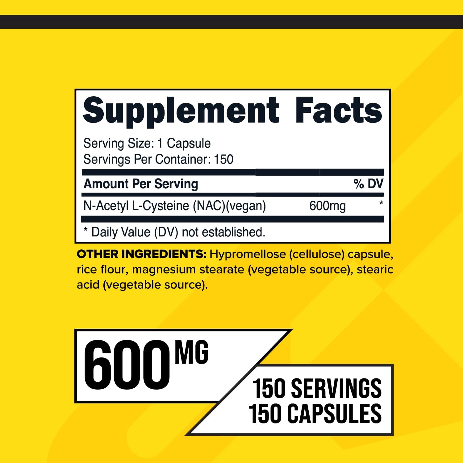 프리마포스 NAC 600mg 150 베지 캡슐 – N-아세틸 L-시스테인 · 글루타치온 항산화 관리
