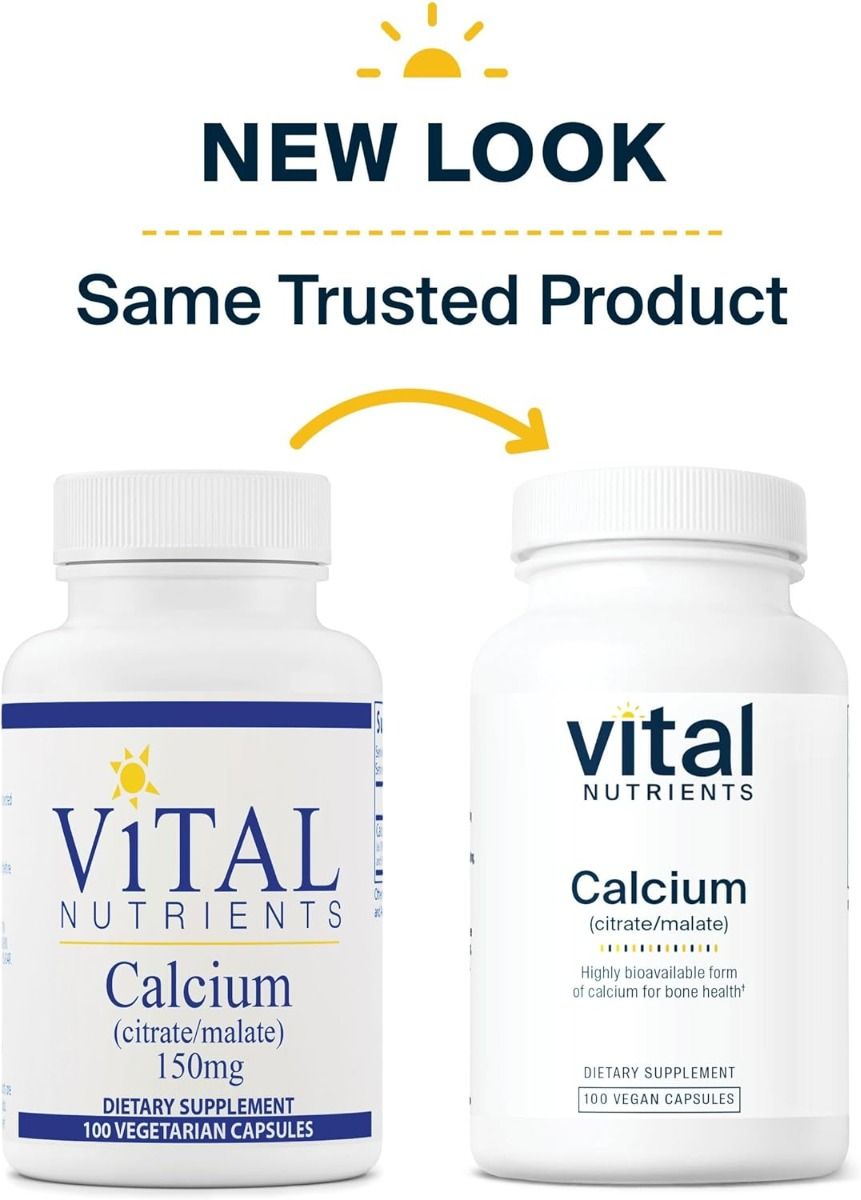 Vital Nutrients Calcium Citrate/Malate 150 MG 100Capsules