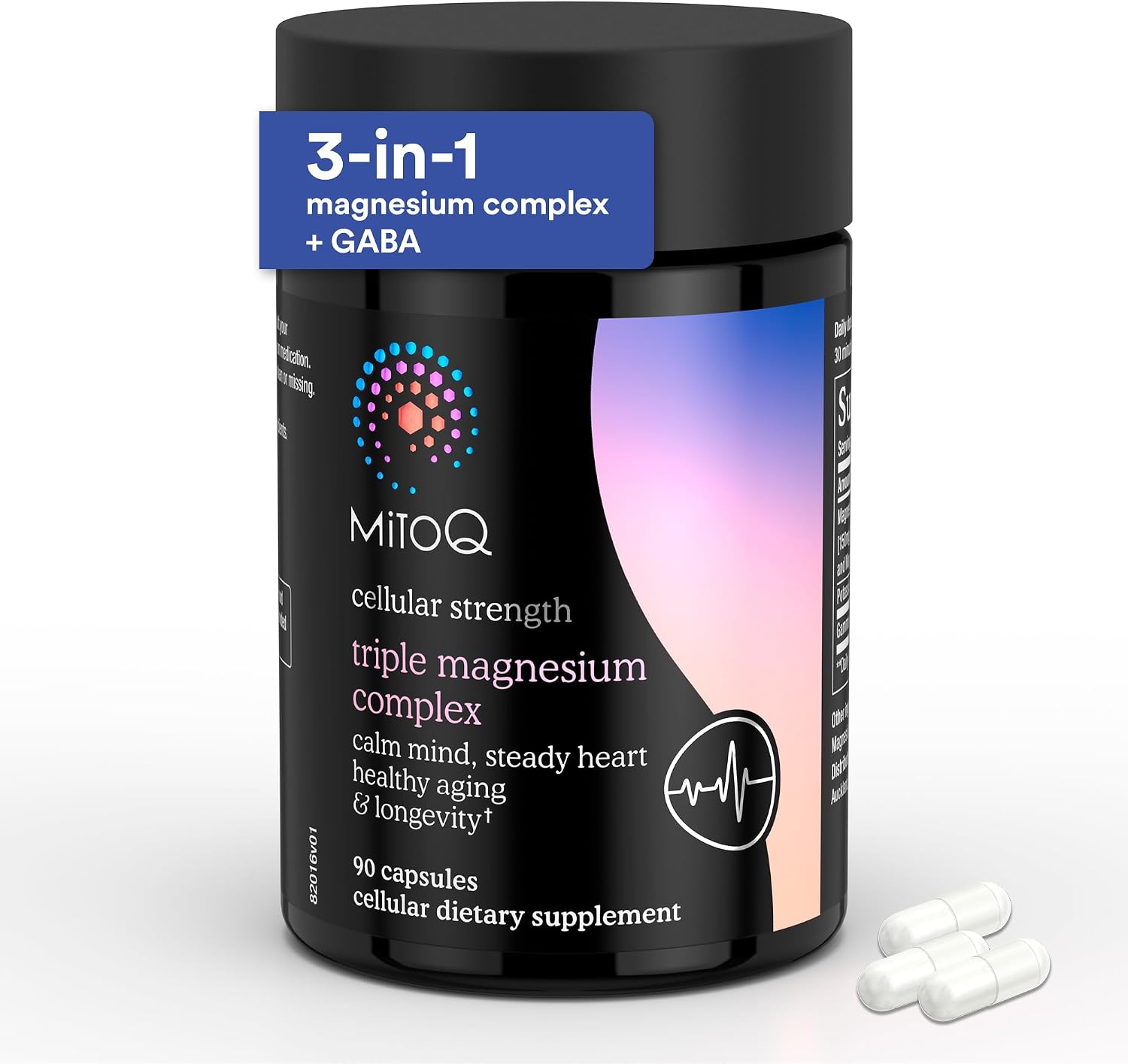MitoQ Triple Magnesium 미토큐 마그네슘 글리시네이트 타우레이트 GABA 90캡슐