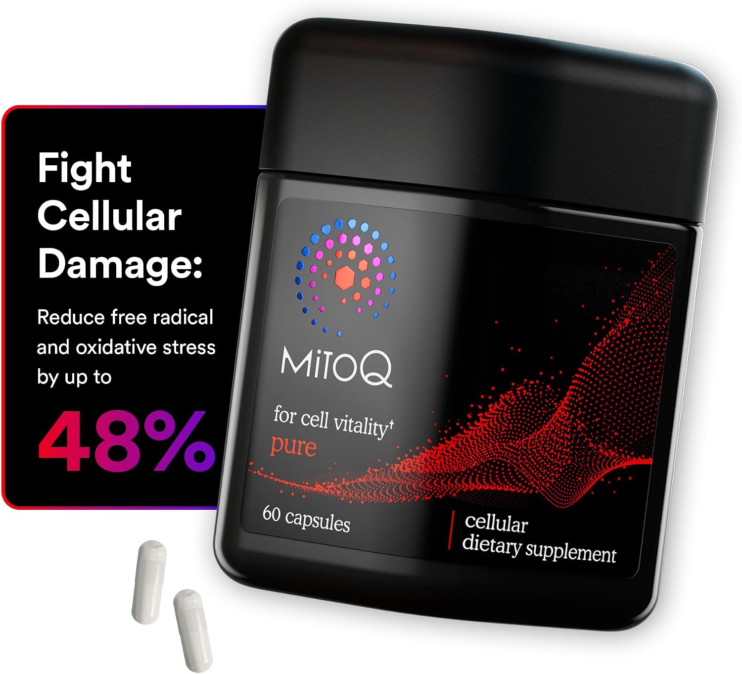MitoQ Pure 60캡슐 – 특허 미토큐 미토콘드리아 에너지·활력 영양제