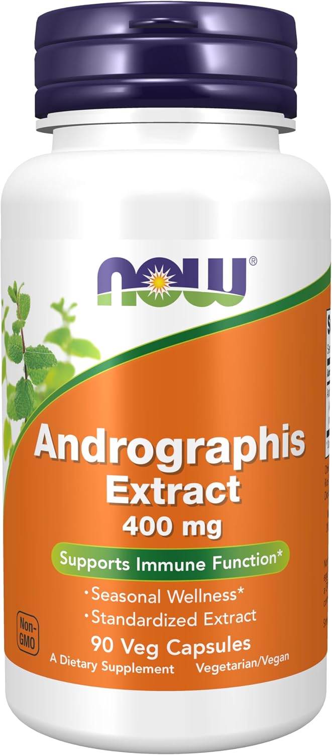 나우푸드 안드로그라피스 추출물 400mg – 90 베지캡슐 – 안드로그라폴라이드 10% 표준화 천심련 추출물로 계절 면역 관리를 고려한 캡슐 제품