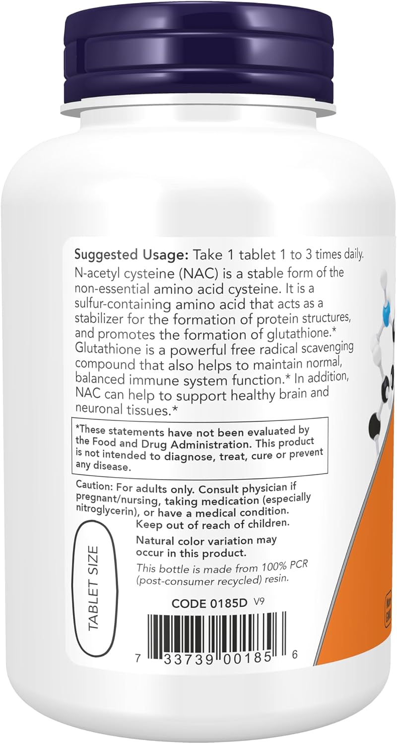 나우푸드 NAC 1,000mg – 고함량 N-아세틸 시스테인 · 글루타치온 항산화 관리