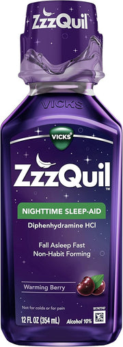 ZzzQuil 지퀼 액상 수면유도제 354mL｜디펜히드라민 50mg