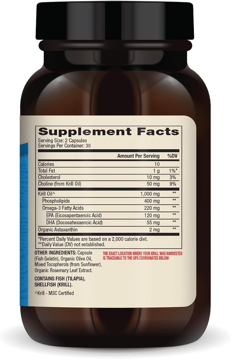 Dr. Mercola 南極クリルオイル - 1,000 mg - オメガ3 60カプセル