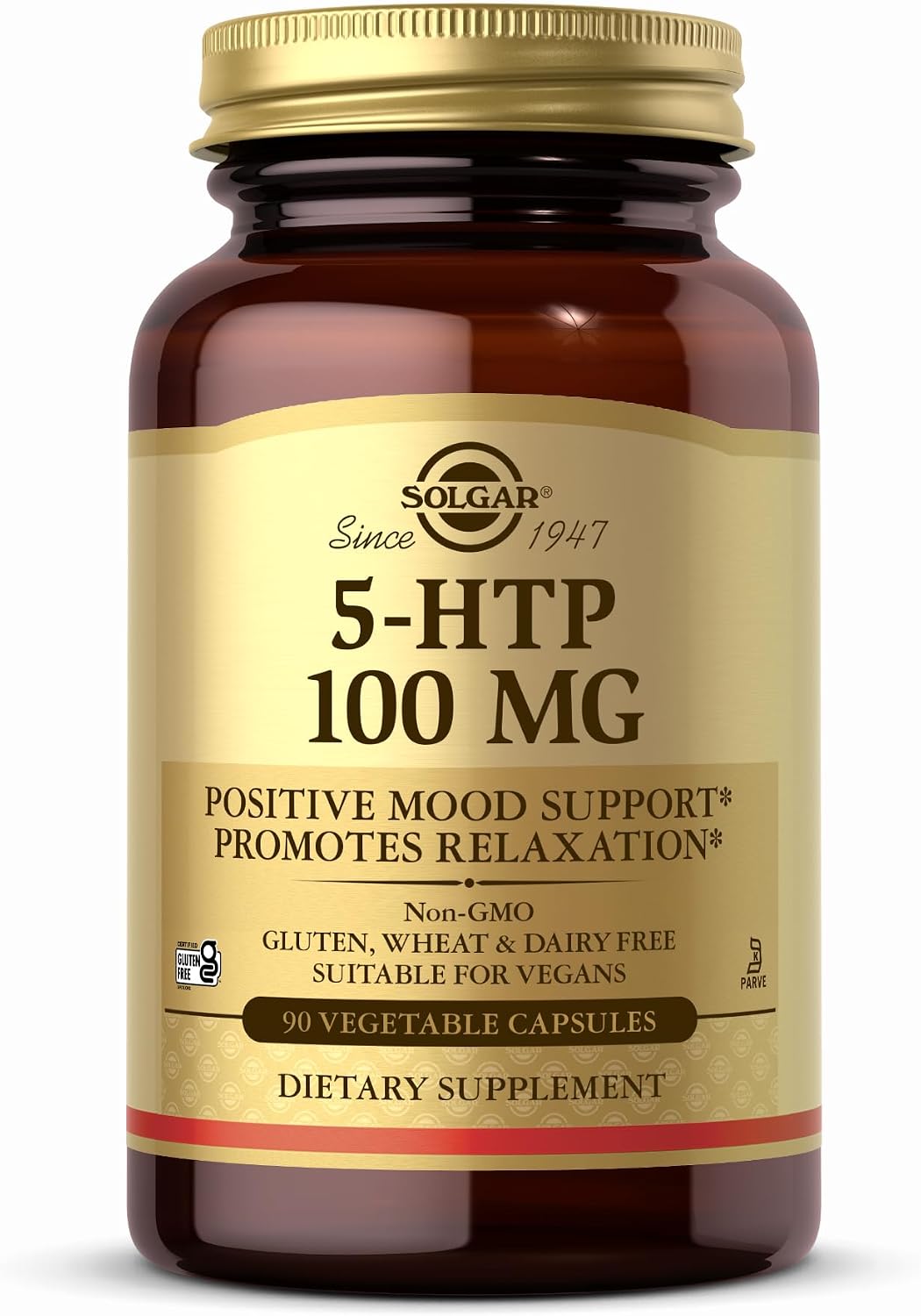 솔가 5-HTP 100mg – 90 베지터블 캡슐 – 5-HTP에 비타민 B6·마그네슘·발레리안 추출물을 더해 편안한 휴식과 긍정적인 기분 관리를 고려한 캡슐 제품