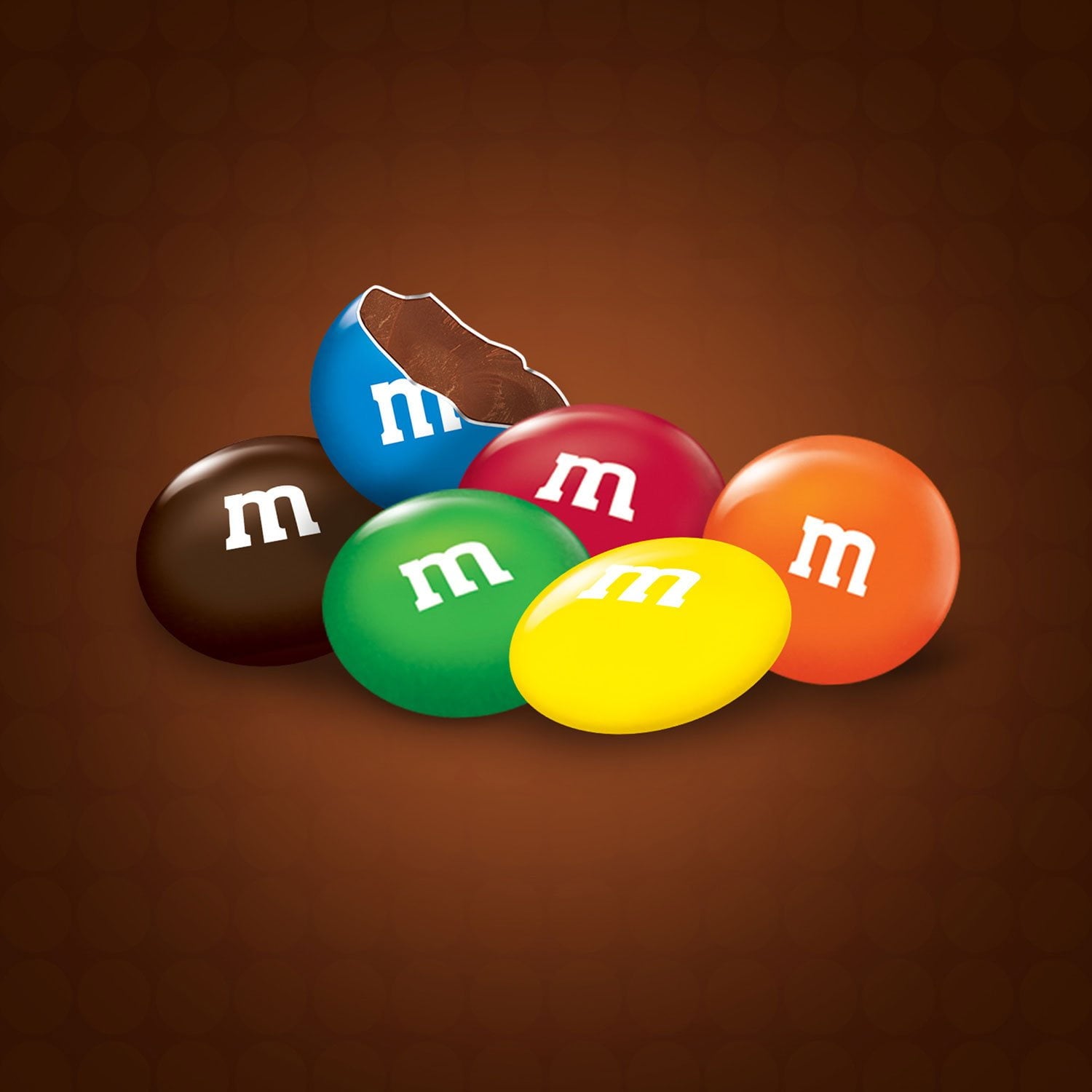 M&amp;M'S ミルクチョコレートキャンディ、フルサイズ、1.69 オンス、48 個入り。