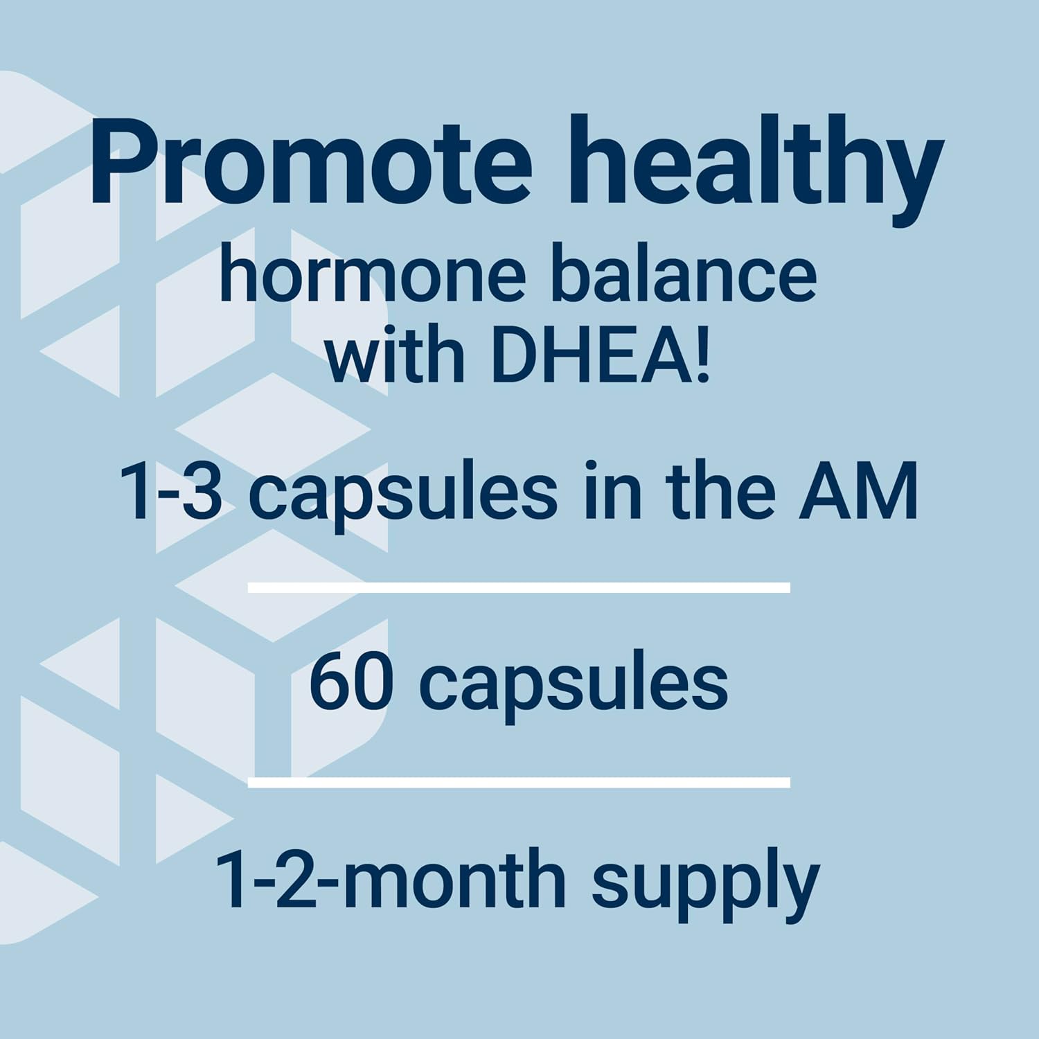 라이프 익스텐션 DHEA 50mg 60캡슐 – 고함량 일반 캡슐형 · 호르몬 밸런스 및 건강한 에이징 관리