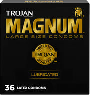 트로잔 매그넘 라지 사이즈 윤활 콘돔 TROJAN Magnum Large Condoms 36개입