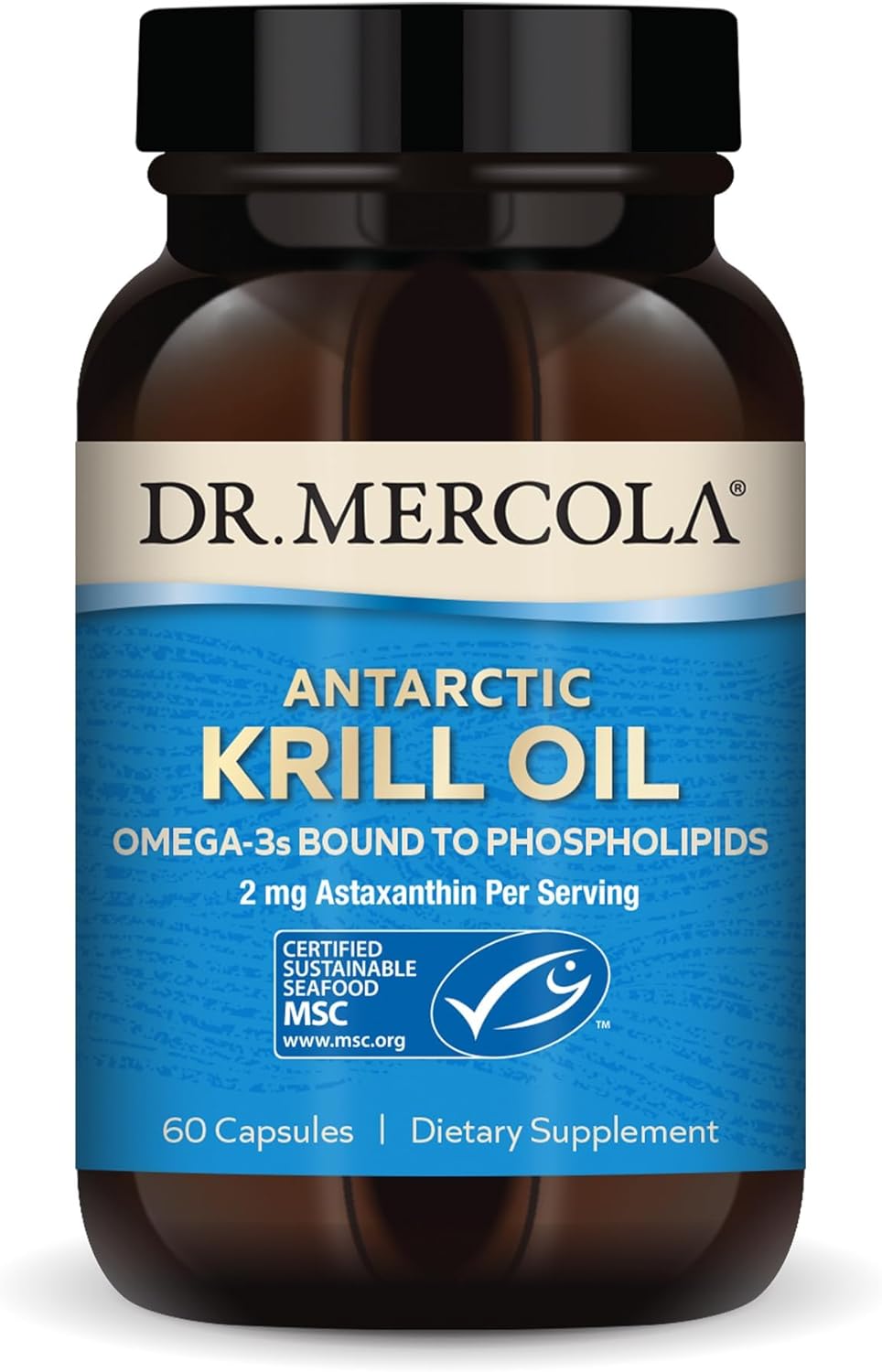 Dr. Mercola 南極クリルオイル - 1,000 mg - オメガ3 60カプセル