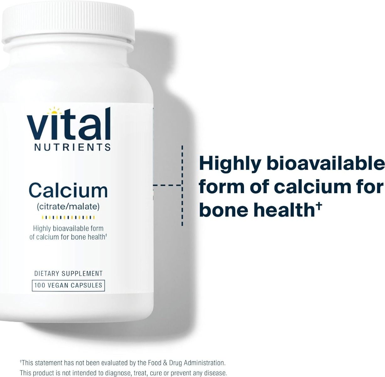Vital Nutrients Calcium Citrate/Malate 150 MG 100Capsules