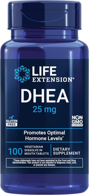 라이프 익스텐션 DHEA 25mg 구강용 디졸브 100정 입안에서 녹이는 DHEA 영양제
