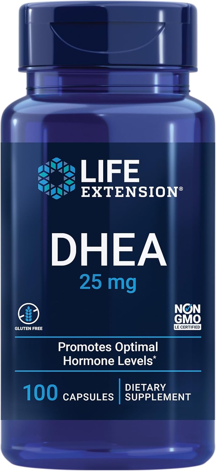 라이프 익스텐션 DHEA 25mg 100캡슐 일반 캡슐형 DHEA 영양제