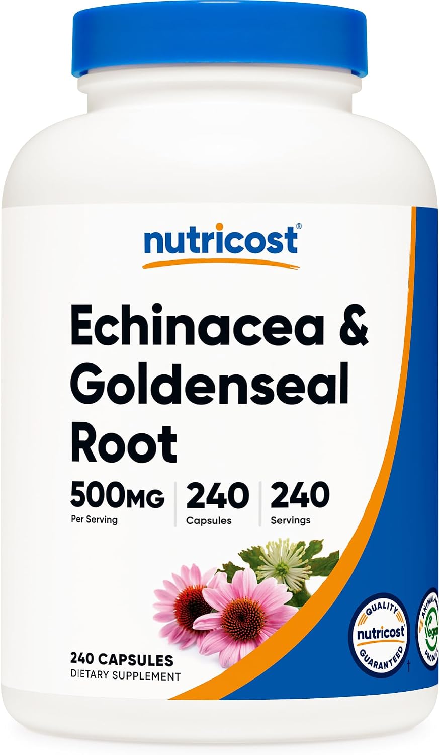 뉴트리코스트 에키네시아 골든씰 루트 Echinacea Goldenseal Root 240캡슐