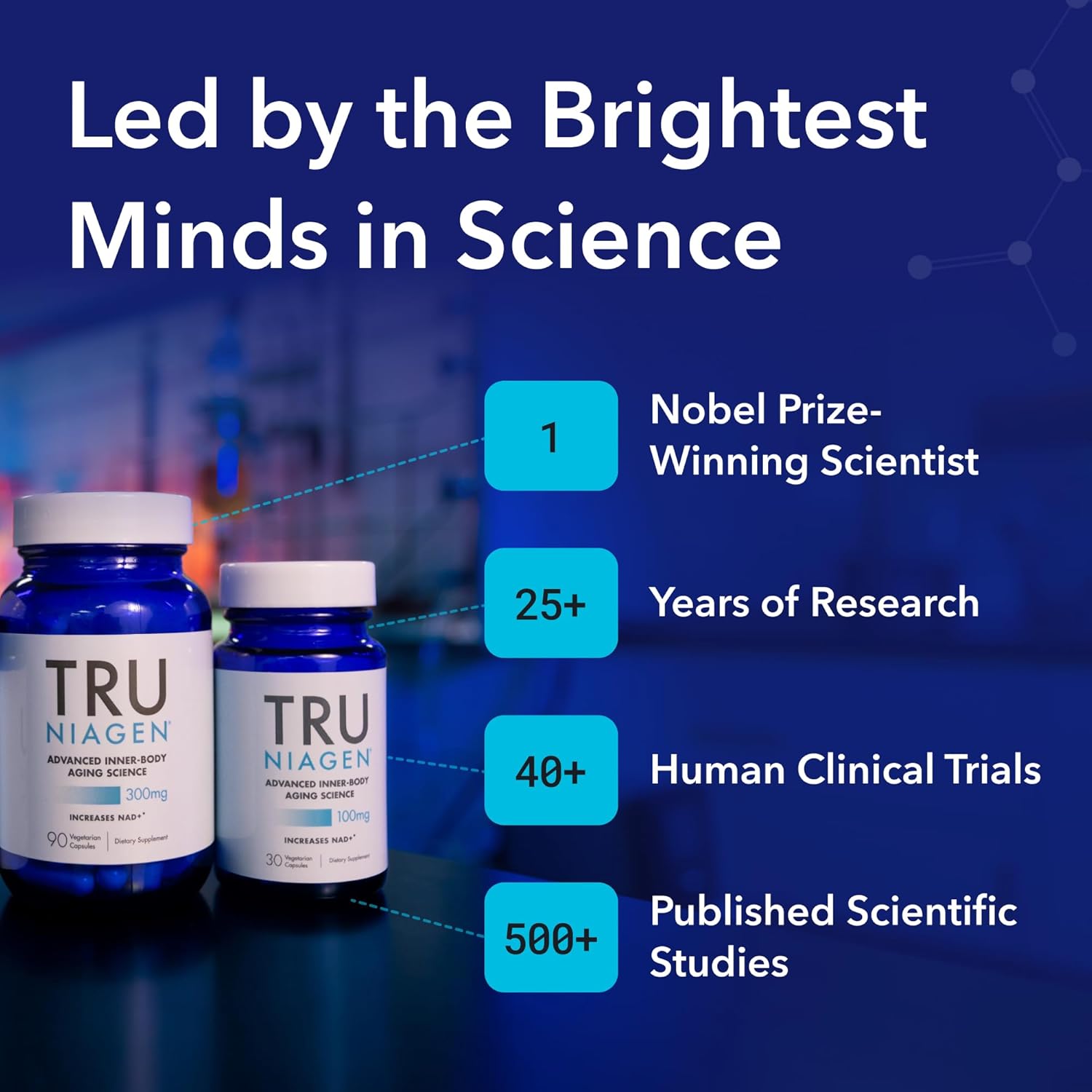 트루 나이아젠 특허 NAD+ 보충제 300 mg 나이아젠 90 Servings – 니코틴아마이드 리보사이드(NR) 성분을 담은 캡슐 타입으로 데일리 영양 관리
