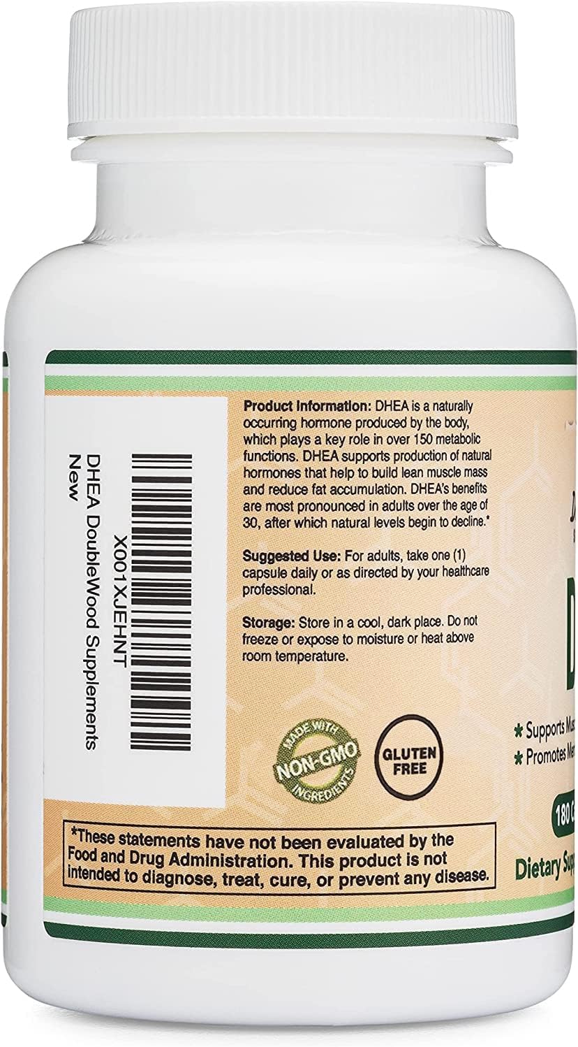 ダブルウッド DHEA 100mg – 180カプセル ホルモンバランスと健康的な老化