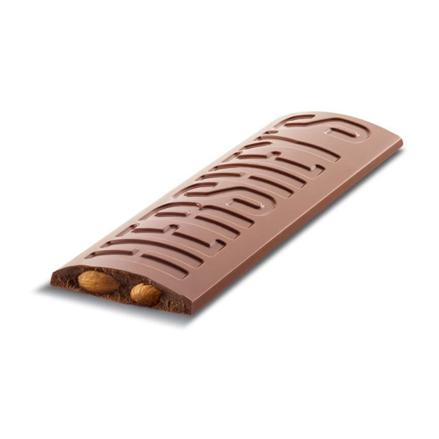 HERSHEY'S ミルクチョコレート アーモンド入りキャンディーバー、フルサイズ、1.45 オンス、36 個入り。