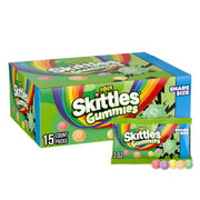 Skittles Gummies サワーグミキャンディー、シェアサイズ、15 個入り。
