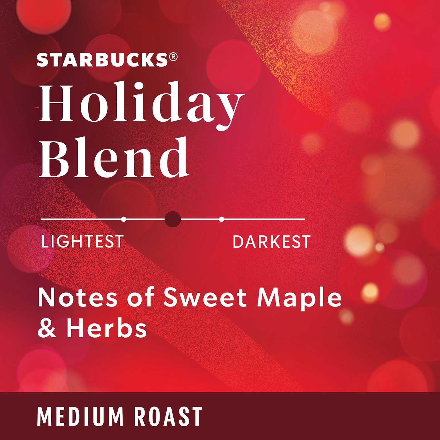スターバックス ミディアムロースト グラウンドコーヒー、ホリデーブレンド、35 オンス。