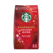 スターバックス ミディアムロースト グラウンドコーヒー、ホリデーブレンド、35 オンス。