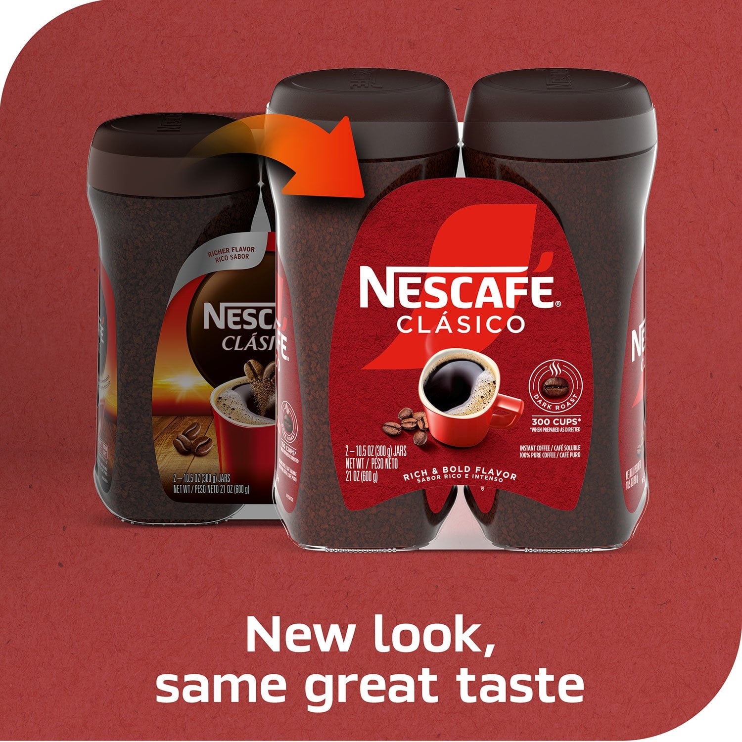 네스카페 클라시코 다크 로스트 인스턴트 커피 21 oz – 대용량 다크 로스트