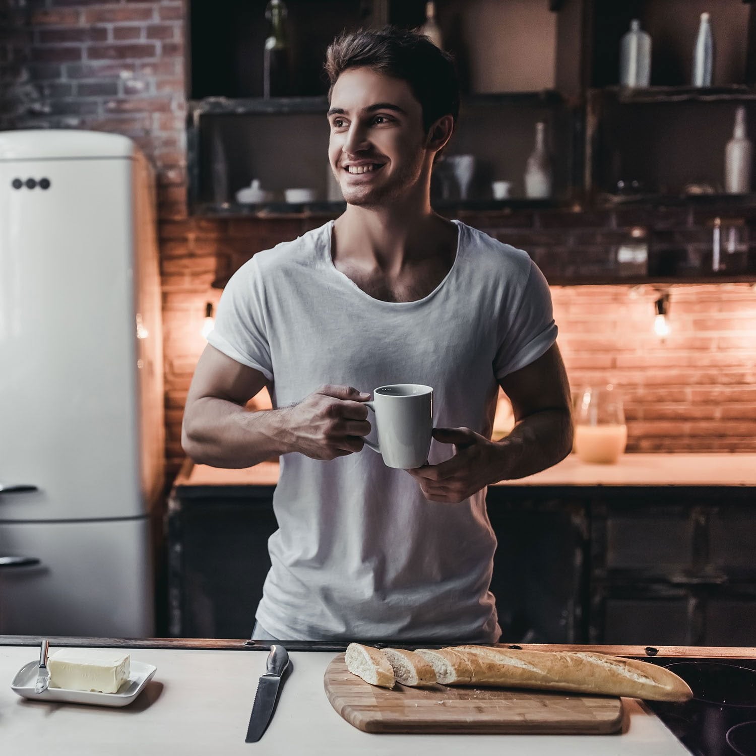 Boyer's Coffee オーガニック ダークロースト ホールビーンコーヒー、マッシュアップブレンド、30 オンス。