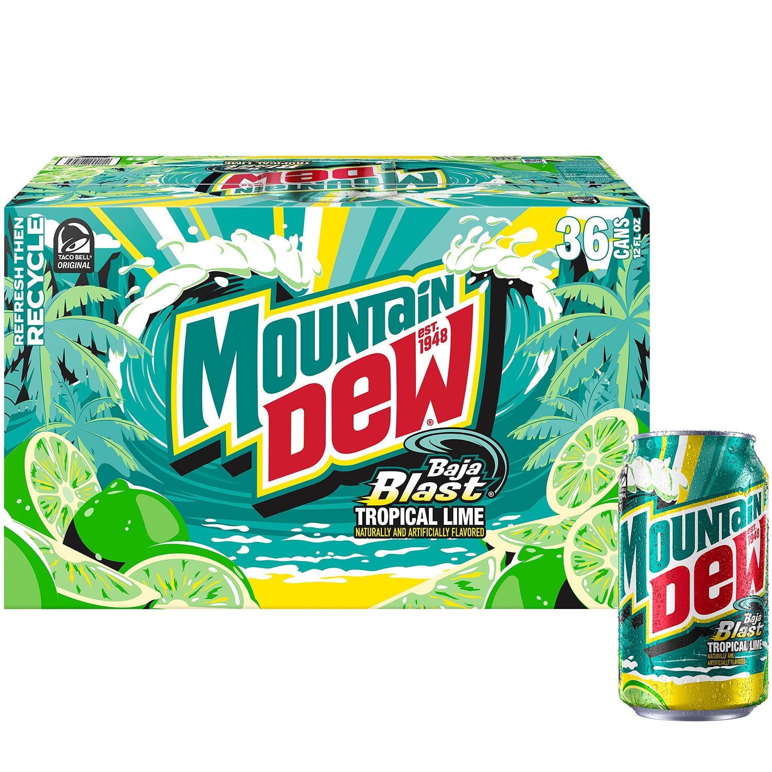 마운틴듀 바하 블라스트, 12fl oz, 36팩
