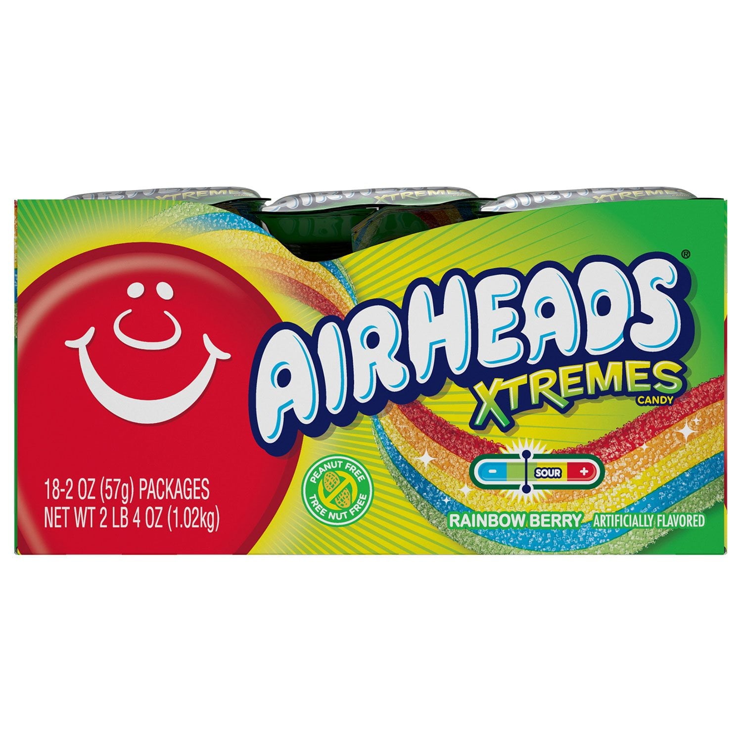 Airheads Xtremes、2オンス、18個入り。