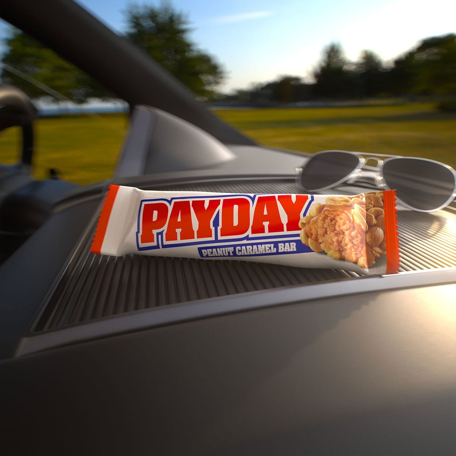 PAYDAY ピーナッツキャラメルキャンディ、1.85 オンス、24 個入り。