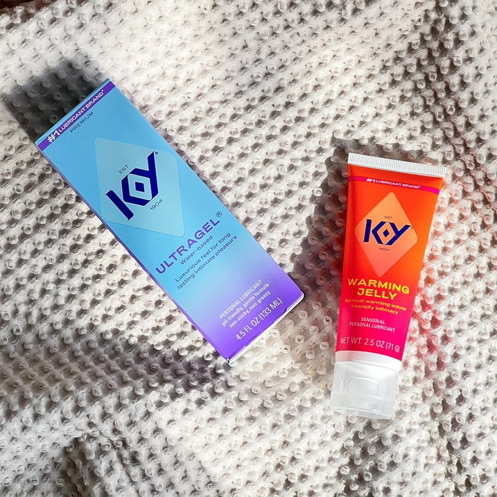 K-Y 듀얼팩 퍼스널 윤활젤 2종 세트 – 울트라젤 4.5 fl oz + 워밍 젤리 2.5 fl oz