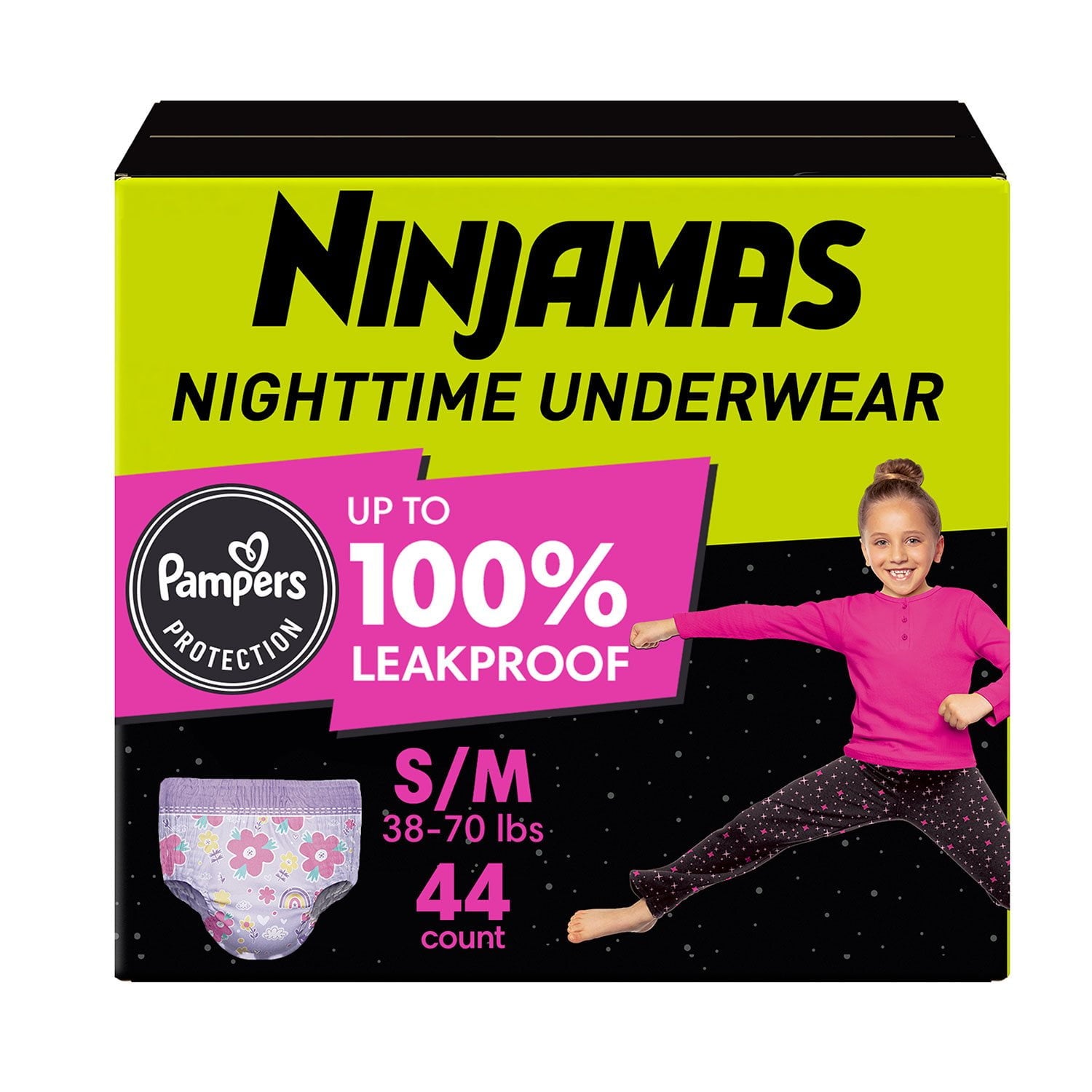 Ninjamas 夜尿症対策下着 女の子用 S～XLサイズ
