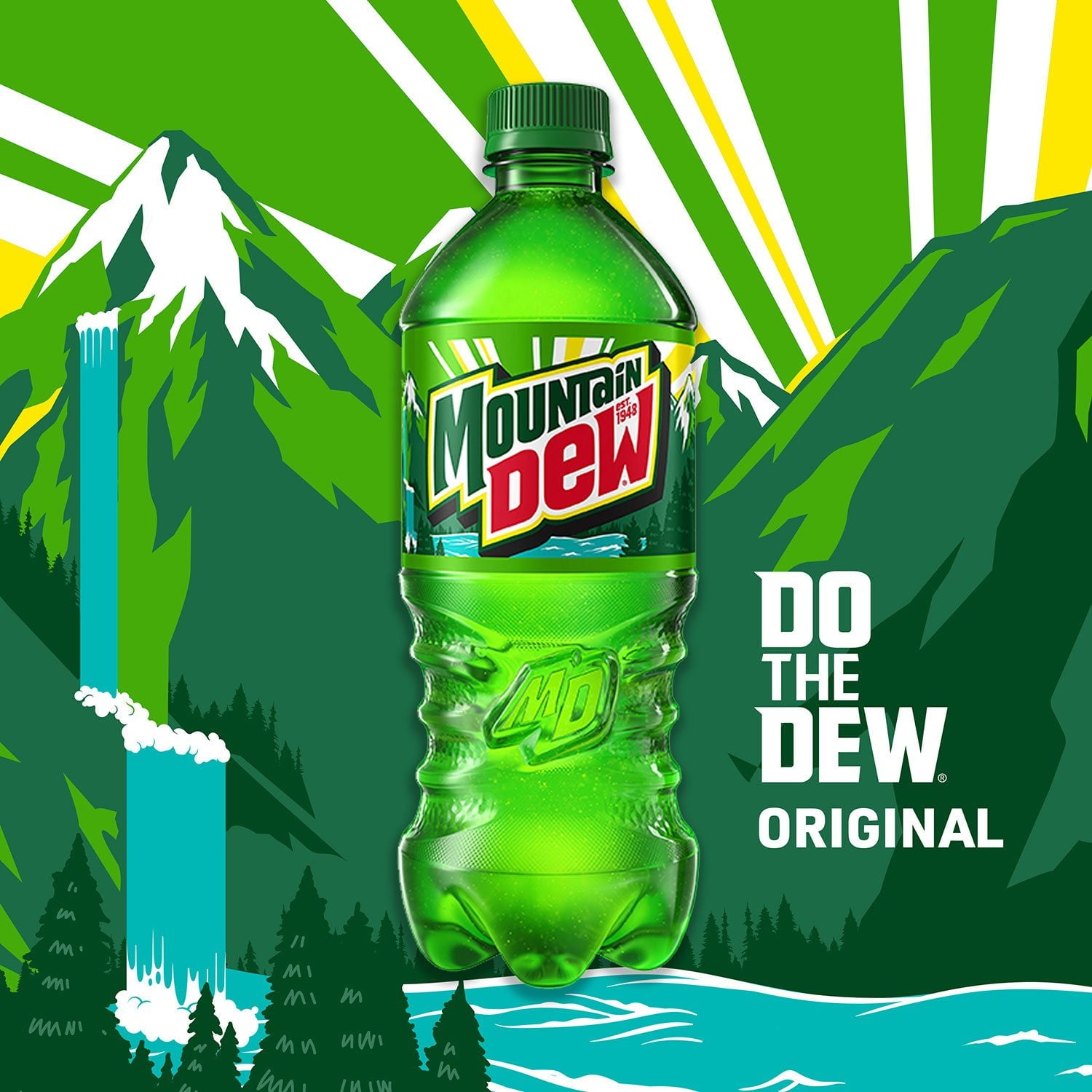 다이어트 마운틴듀, 16.9fl oz, 24팩
