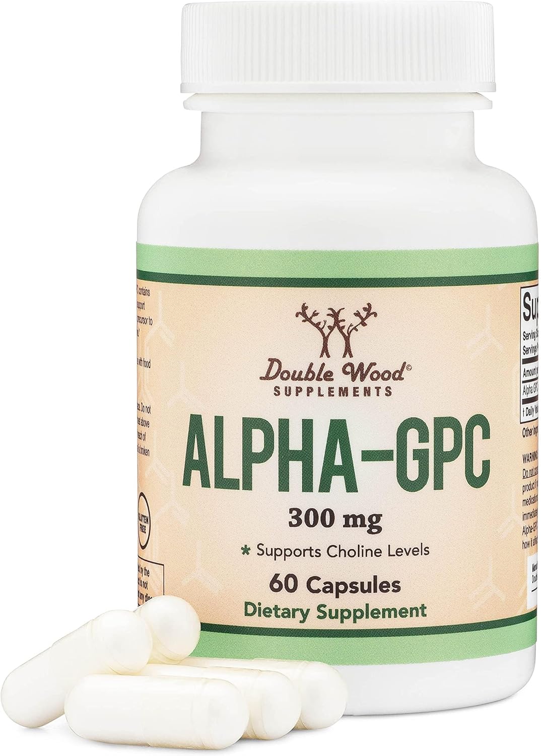 ダブルウッド アルファ GPC 脳と記憶力サポート – 60カプセル