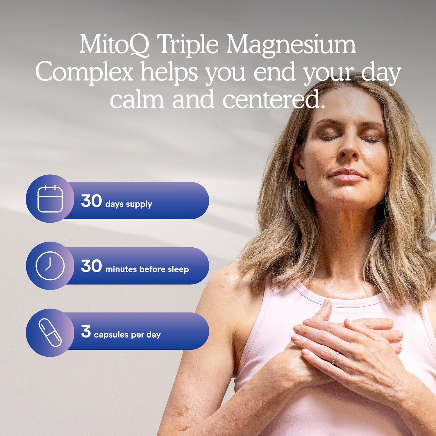 MitoQ Triple Magnesium 미토큐 트리플 마그네슘 + GABA 90캡슐