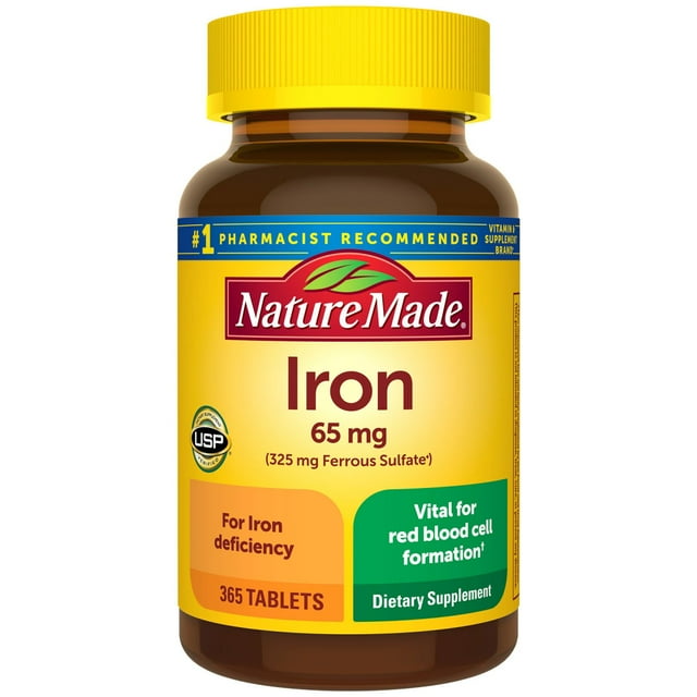 ネイチャーメイド 鉄 65 mg 錠剤、365 錠。