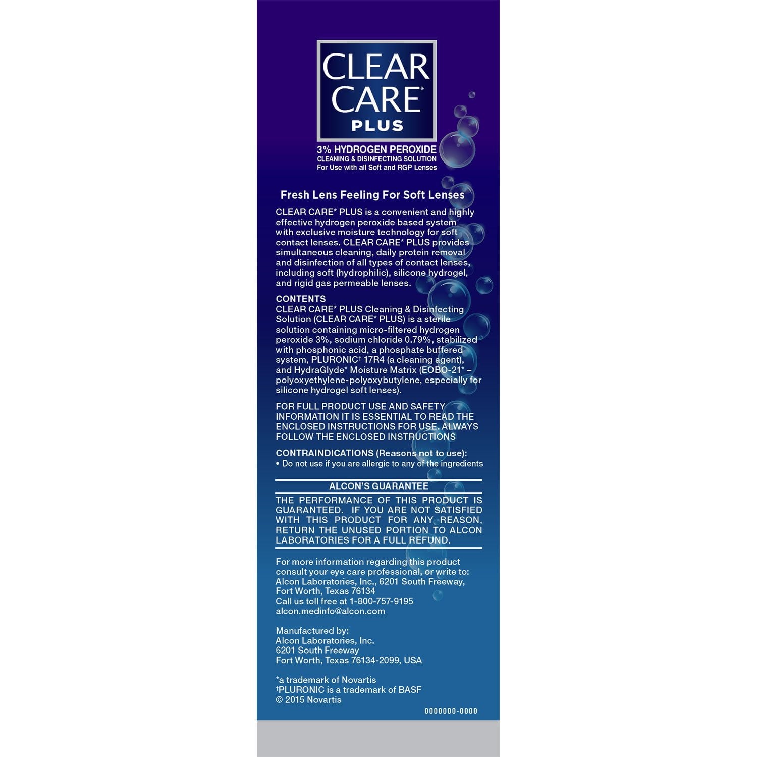 Clear Care Plus 洗浄・消毒液、16 液量オンス、2 個パック。