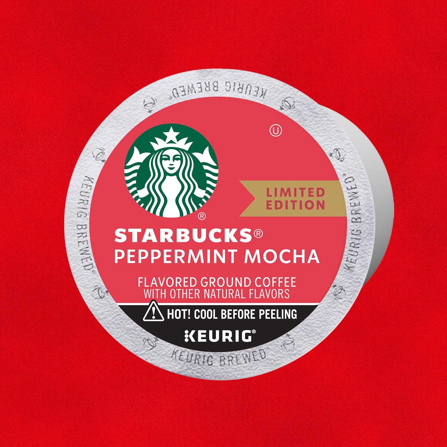 スターバックス ペパーミント モカ コーヒー K-カップ、64 個入り。