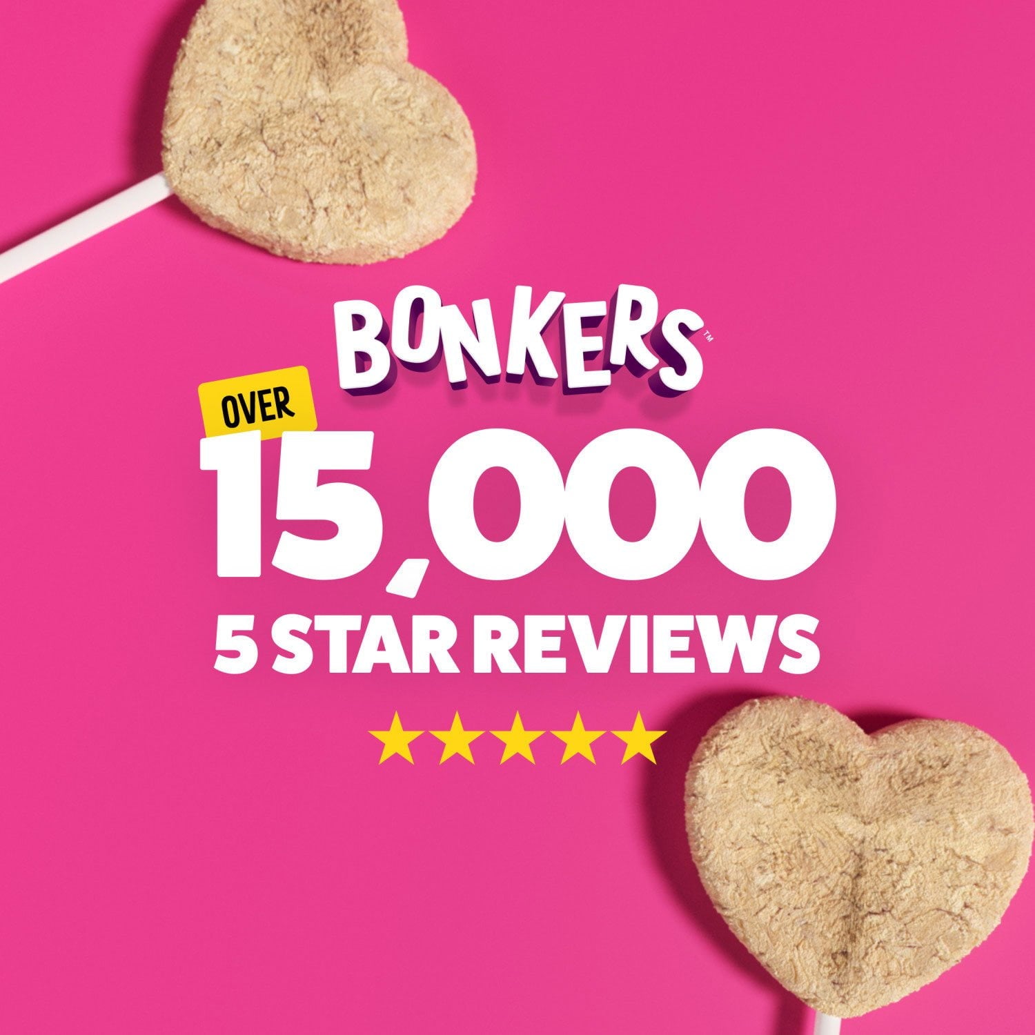 BONKERS Purrpops、フリーズドライチキン風味ロリポップキャットトリーツ、36 個入り。