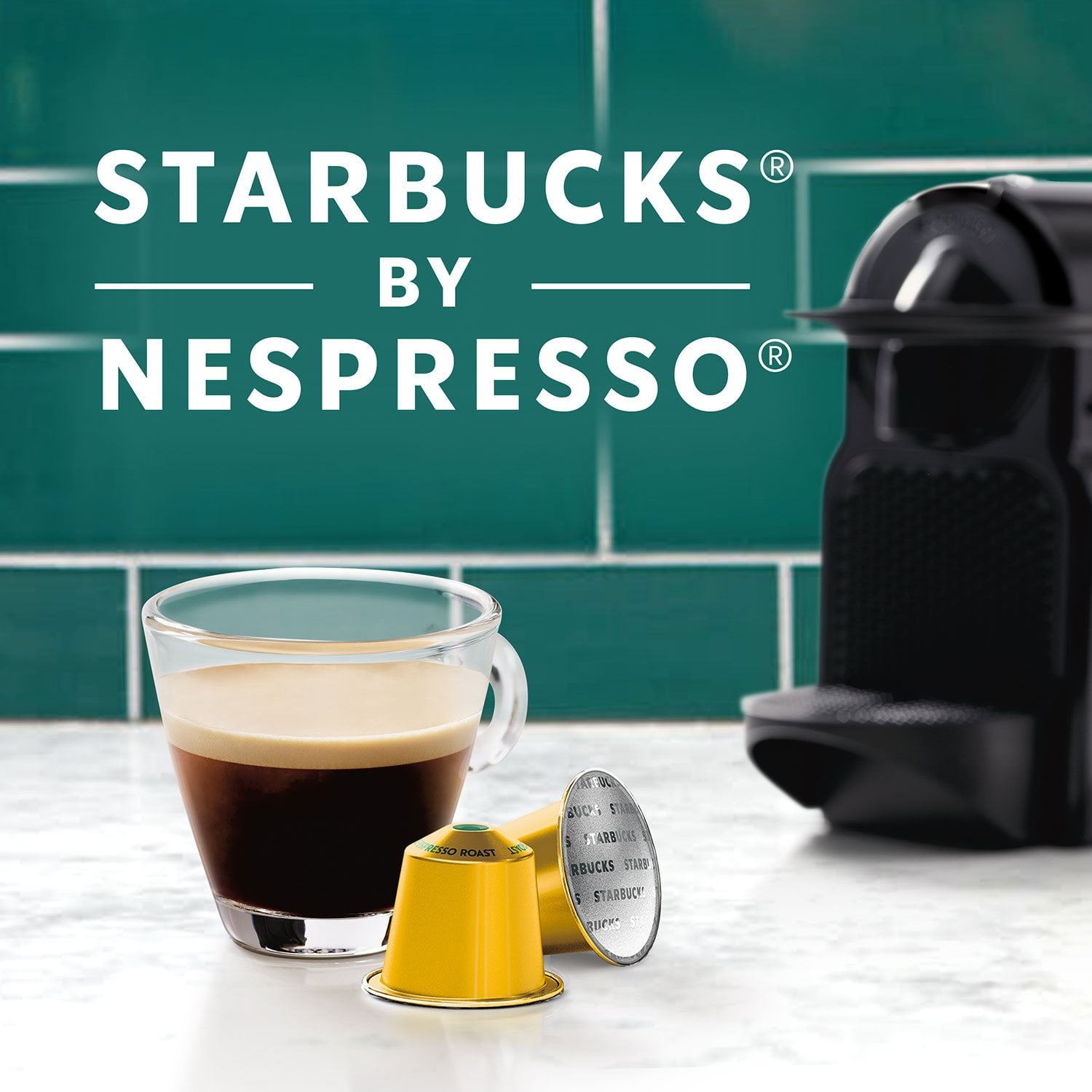 スターバックス by ネスプレッソ エスプレッソ コーヒー ポッド、ブロンド ロースト、60 個入り。