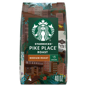 スターバックス パイク プレイス ミディアム ロースト グラウンド コーヒー、40 オンス。