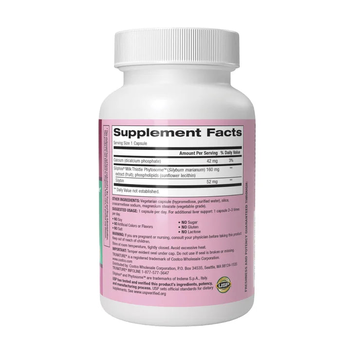 トゥルナチュア プレミアムミルクシスル 160 mg、ベジタリアンカプセル 120 錠