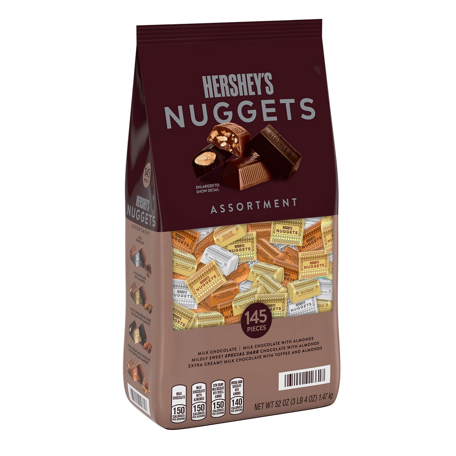 ハーシーズ ナゲット アソートチョコレートキャンディ、145 個。