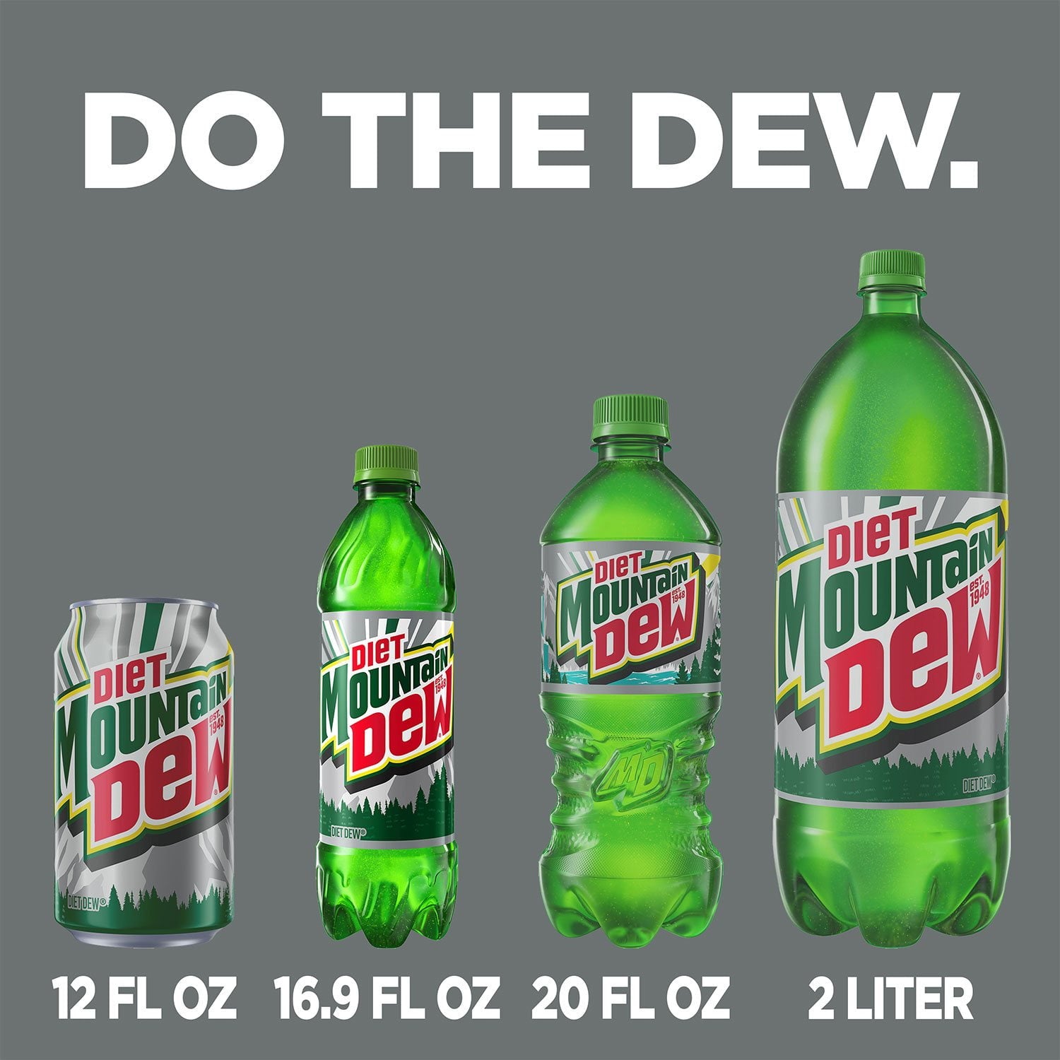 다이어트 마운틴듀, 16.9fl oz, 24팩