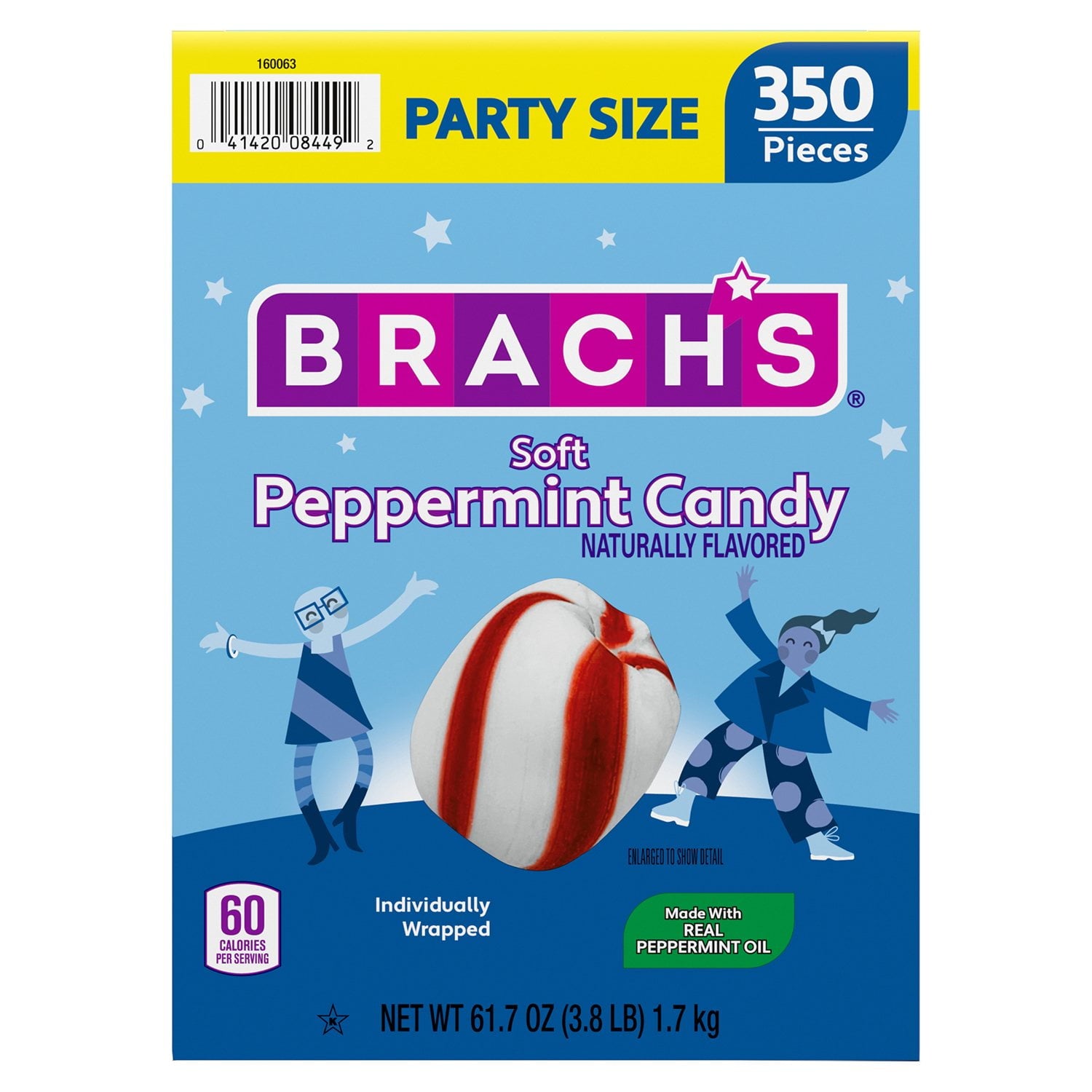 Brach's ソフトペパーミントキャンディー、350 個。