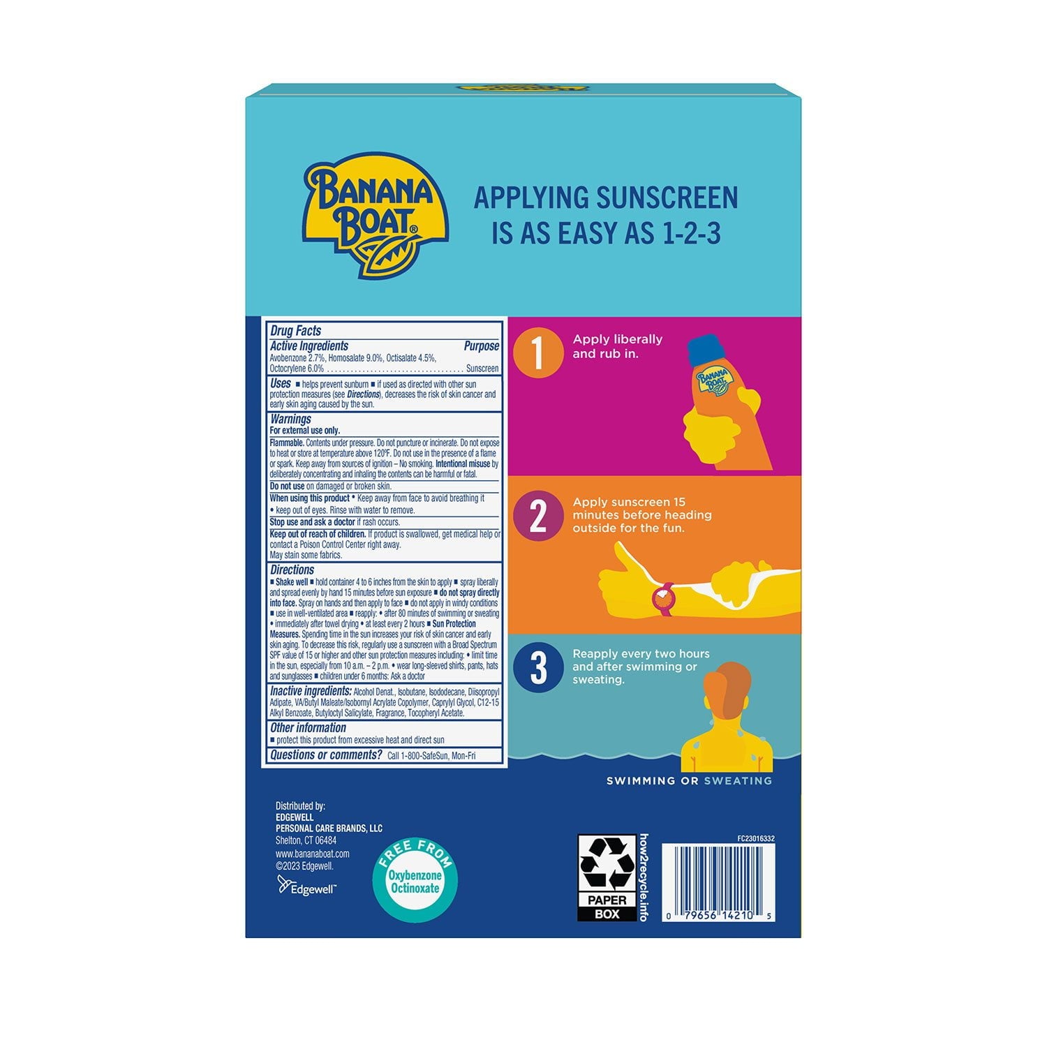 바나나보트 스포츠 울트라 선스프레이 SPF 50 6 oz × 3 – 야외활동용