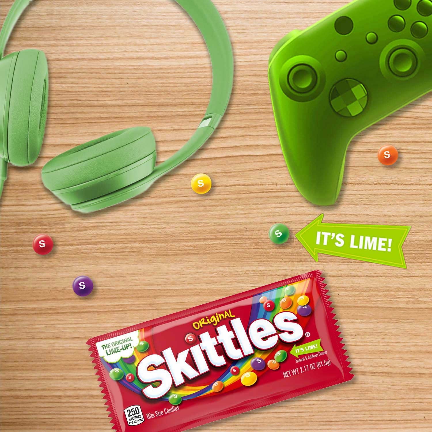 Skittles オリジナル フルーティー チューイー キャンディー、フルサイズ、2.17 オンス、36 個入り。 