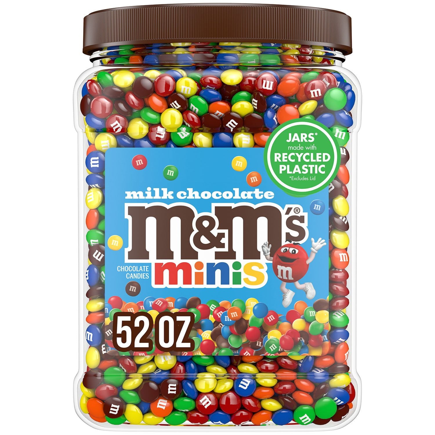 엠앤엠 미니즈 밀크 초콜릿 캔디 52oz — 작은 사이즈 M&M 미니