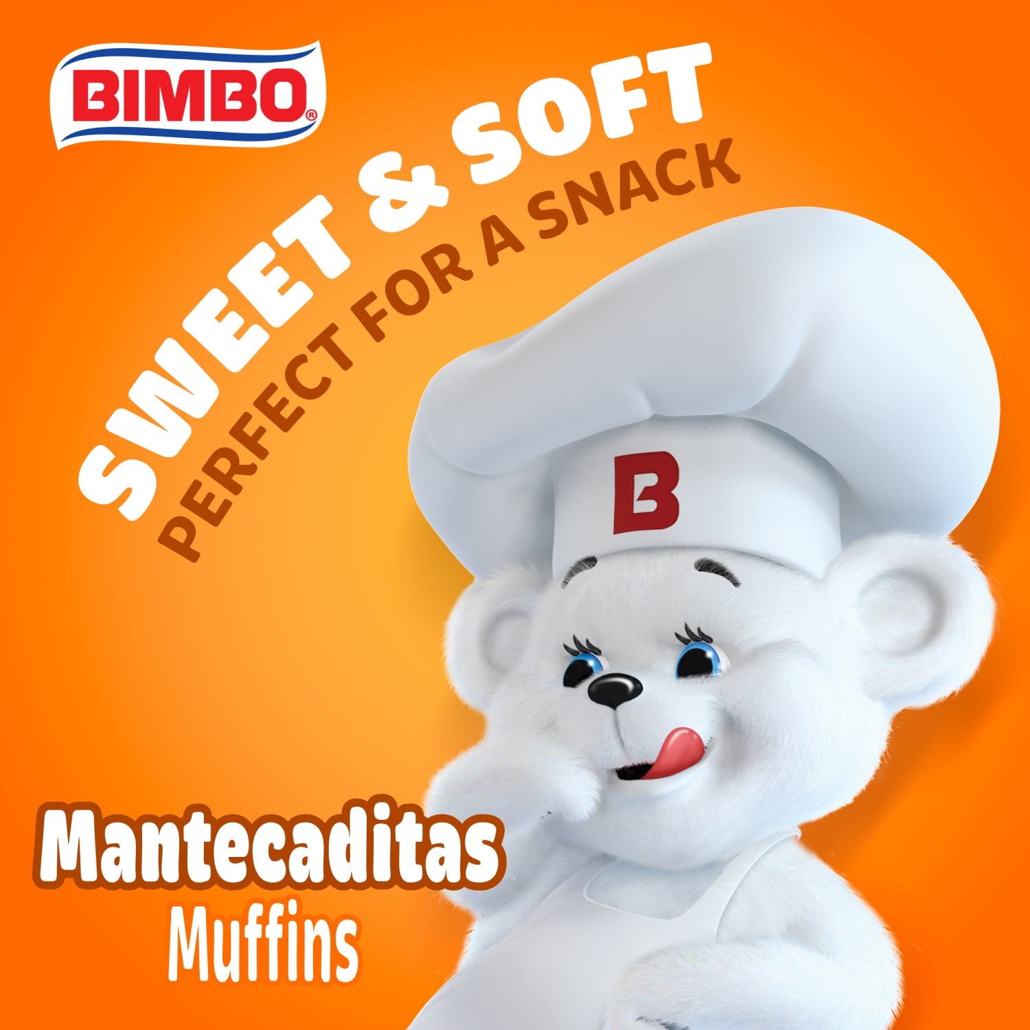 Bimbo Mantecaditas バニラマフィン、一口サイズ、20 個入り。