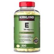 カークランドシグネチャー ビタミンE 180 mg、500ソフトジェル
